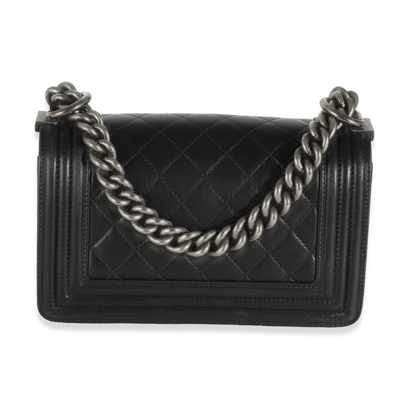 Chanel Black Quilted Lambskin Small Boy Bag - Picture 2 of 8